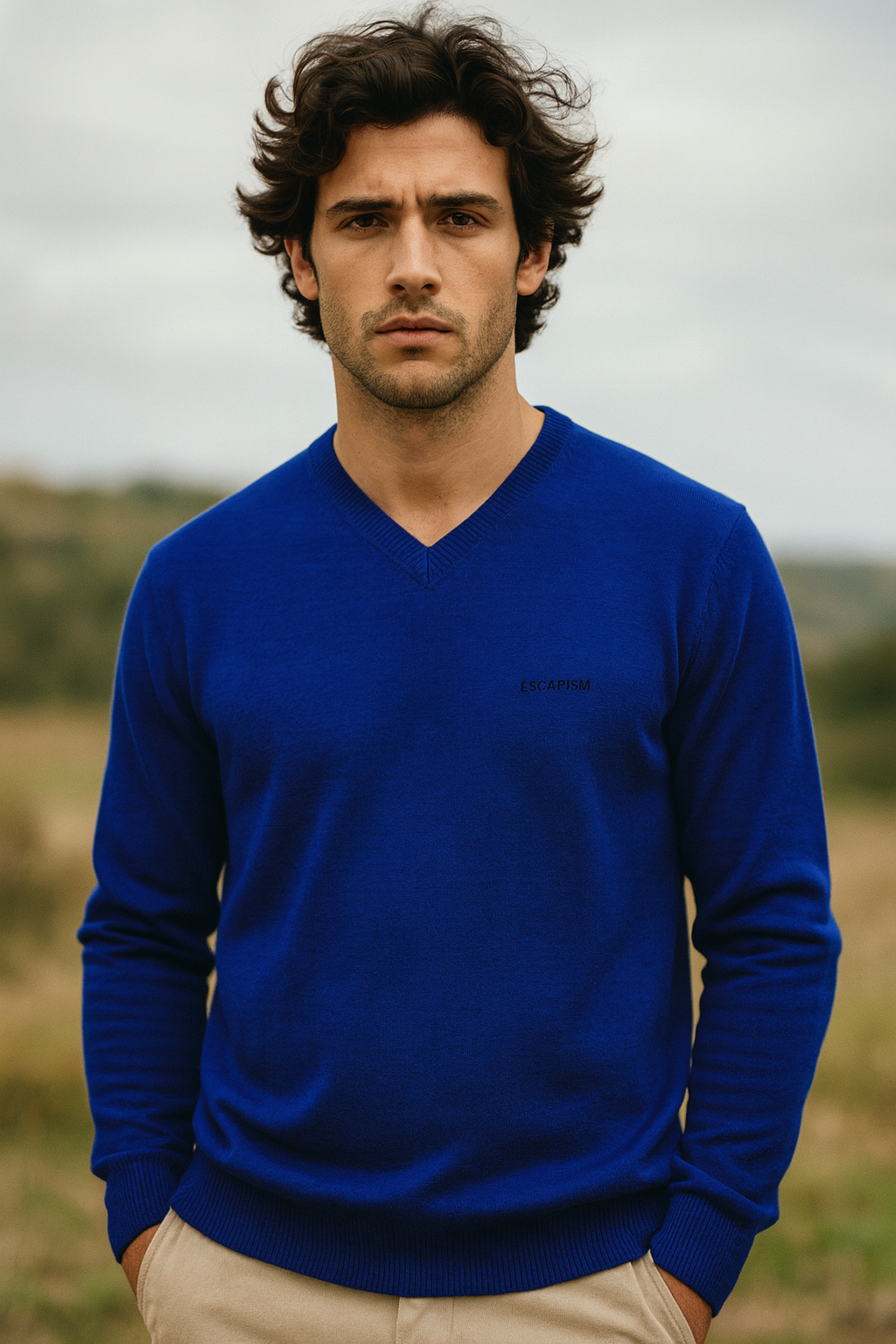 V-NECK EMBROIDERED – ESCAPISM