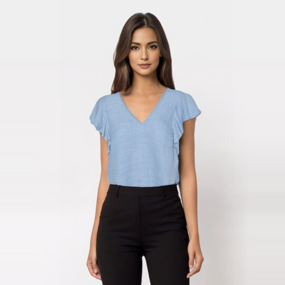 MELONY Organic V-NECK TOP