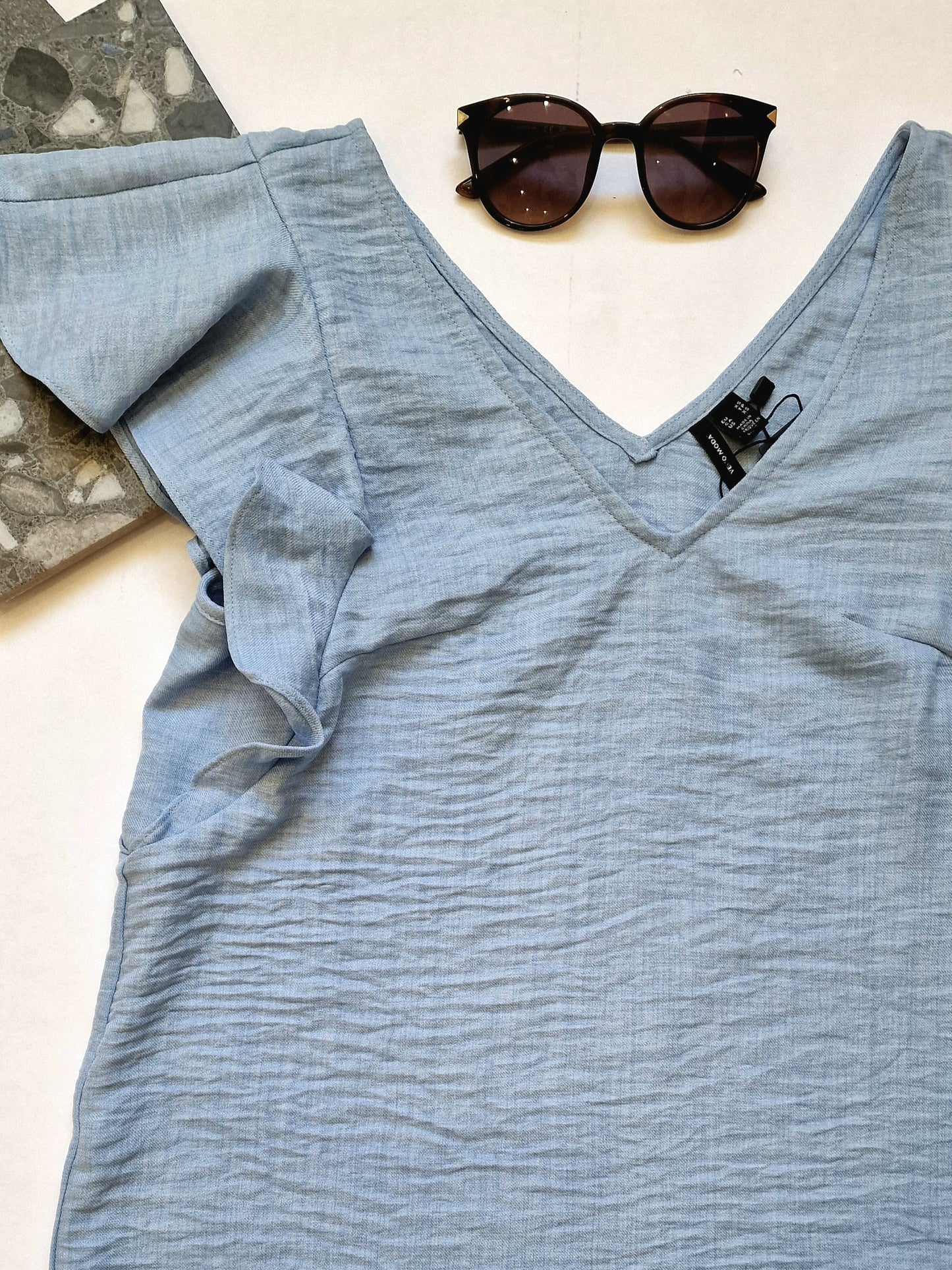 MELONY Organic V-NECK TOP