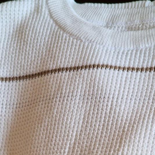 Camisola de Malha riscas Masculina Elegante
