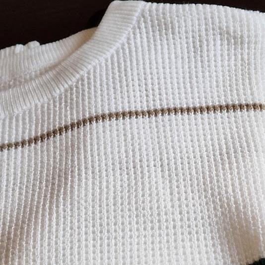 Camisola de Malha riscas Masculina Elegante