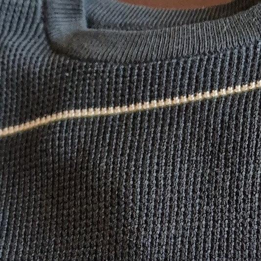 Camisola de Malha riscas Masculina Elegante