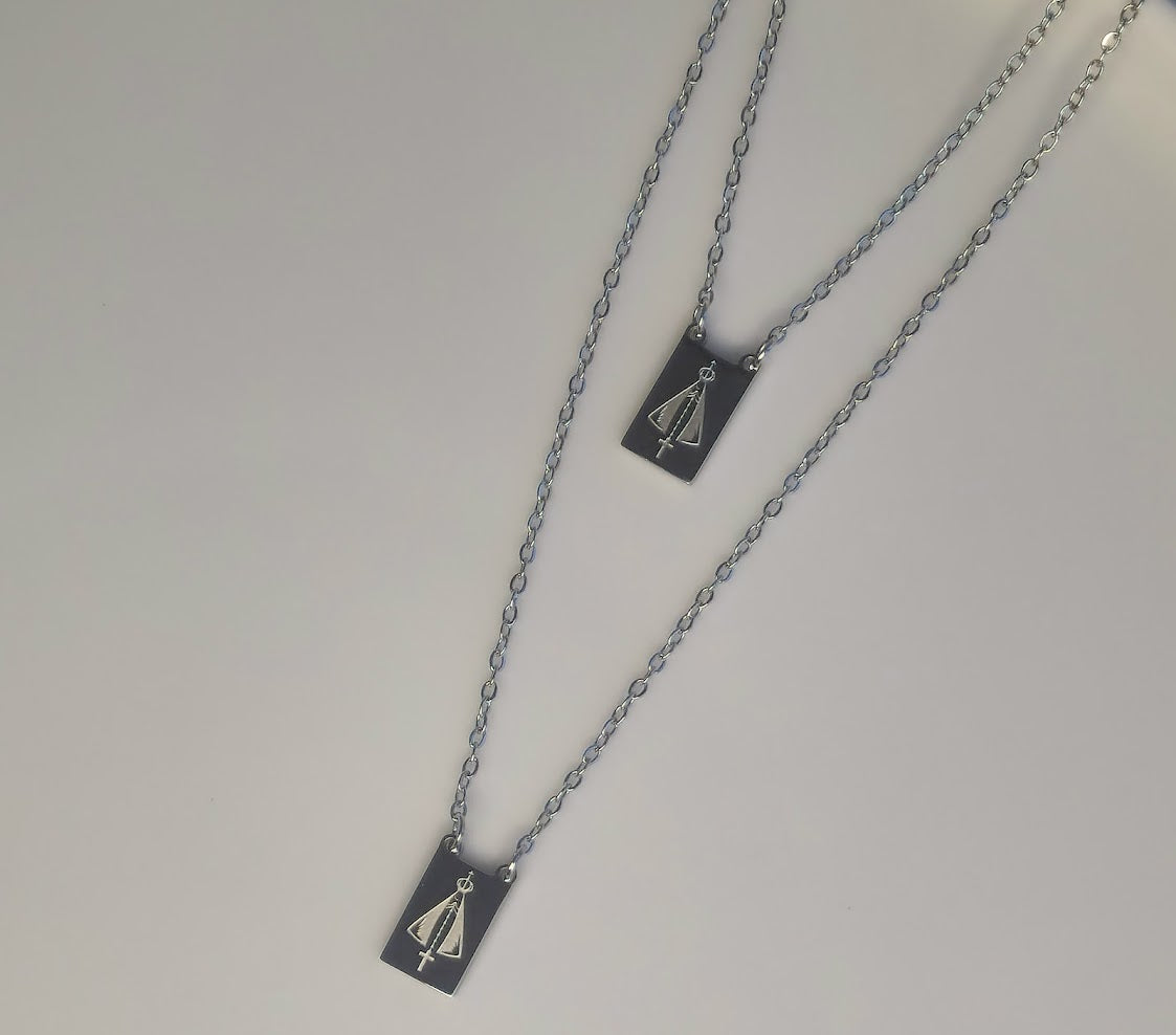 Our Lady of Fatima Stainless Steel Scapular