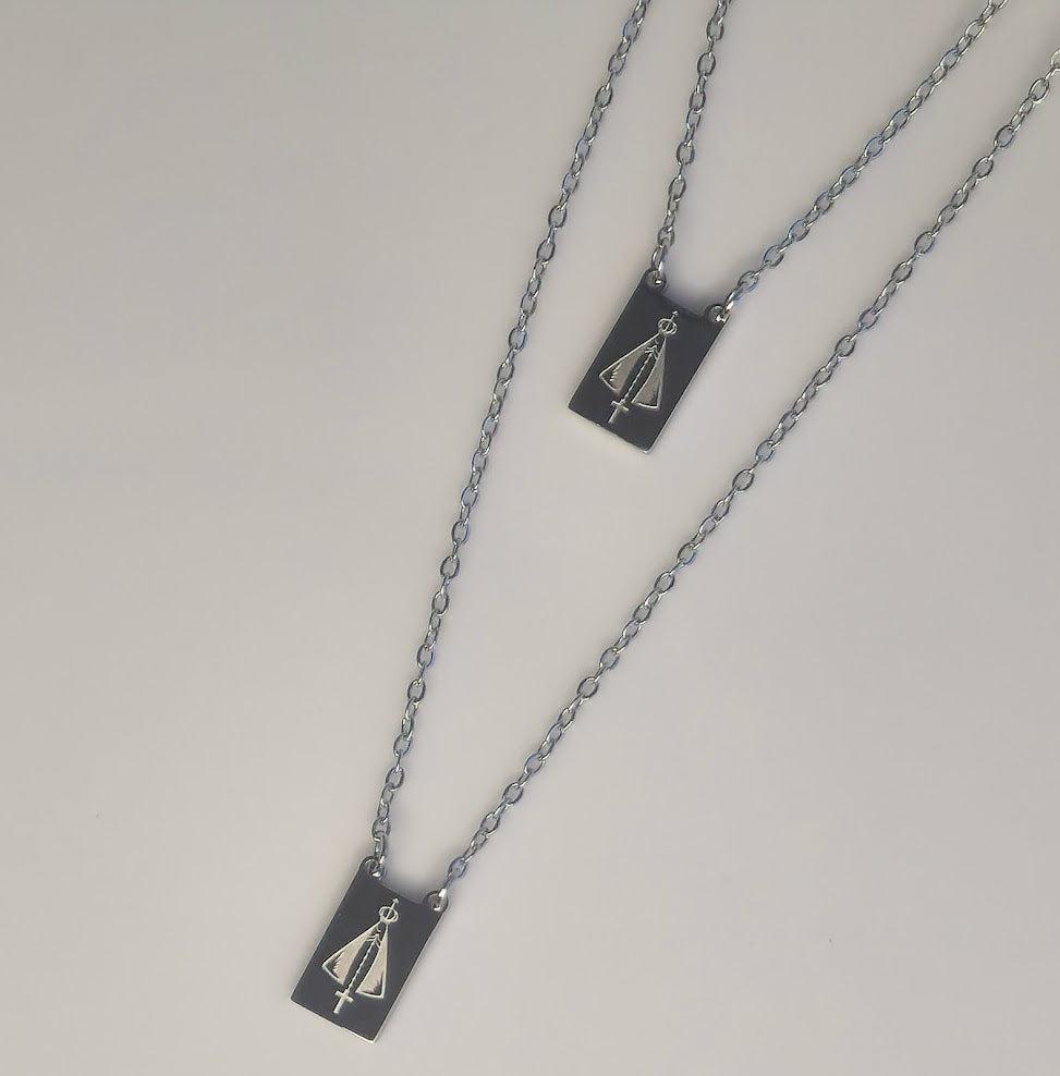 Our Lady of Fatima Stainless Steel Scapular