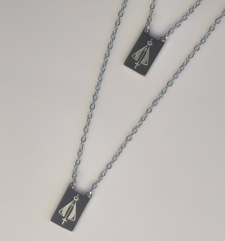 Our Lady of Fatima Stainless Steel Scapular