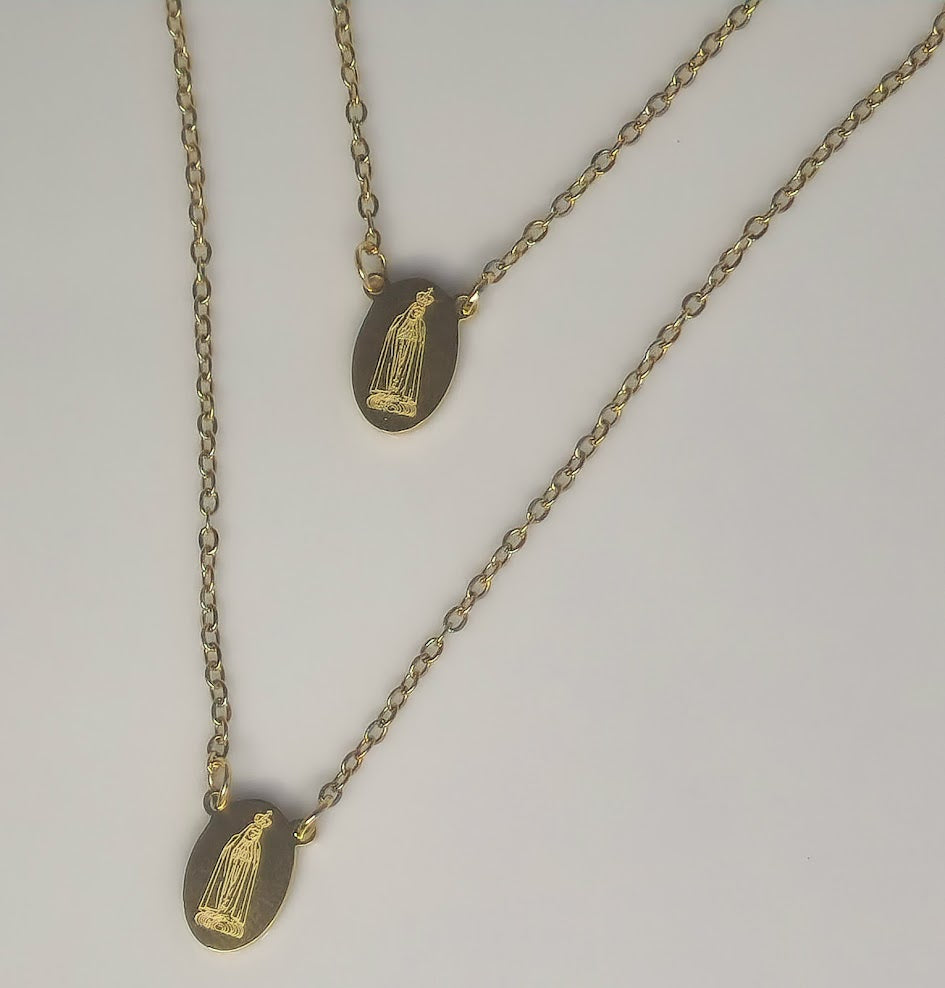 Our Lady of Fatima Stainless Steel Scapular