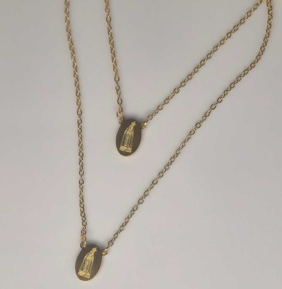 Our Lady of Fatima Stainless Steel Scapular