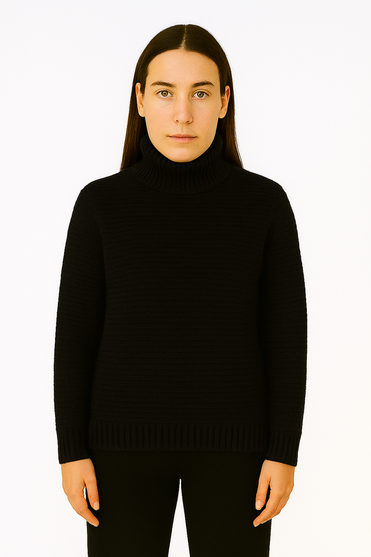 MOCK NECK TEXTURED KNIT – ESCAPISM