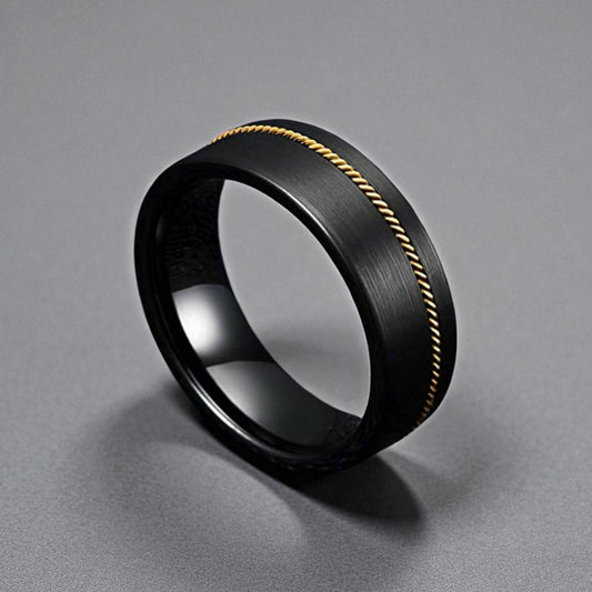 Anel em Aço de Tungsténio