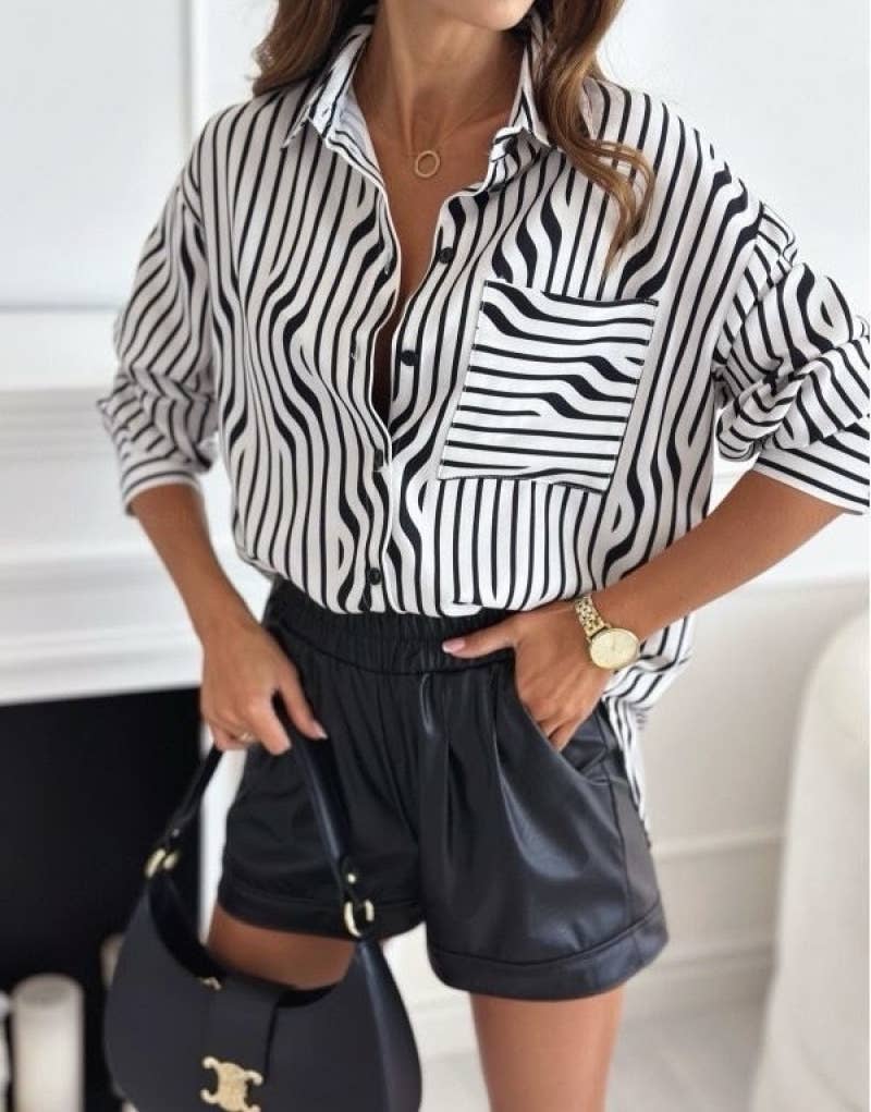 Comfortable and Sustainable Printed Shirt - Italian Fashion