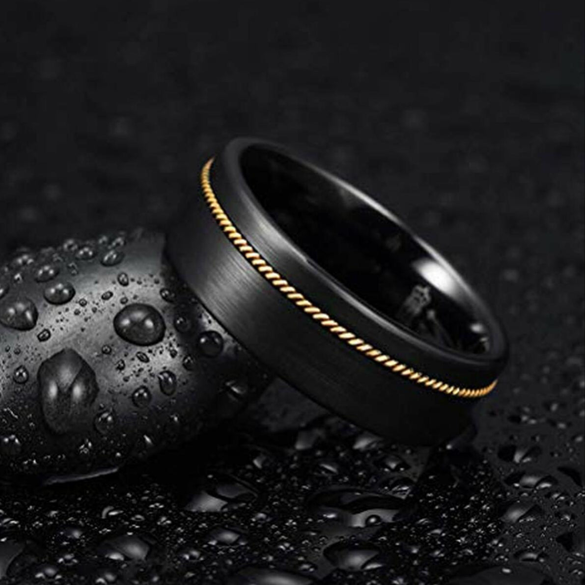 Anel em Aço de Tungsténio