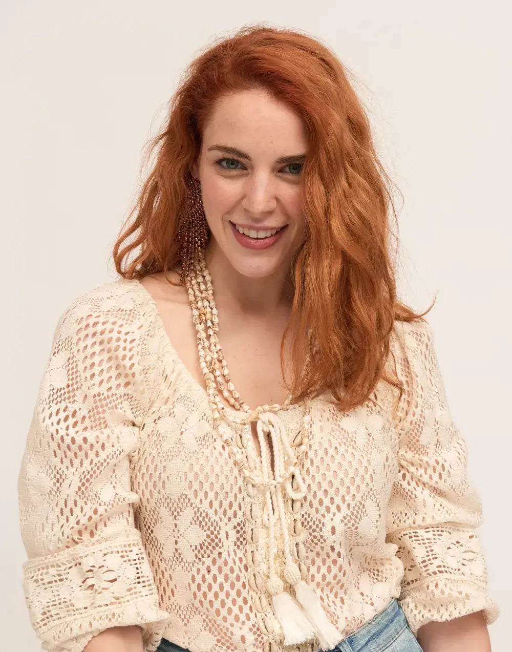 Hand Embroidered Charm Top