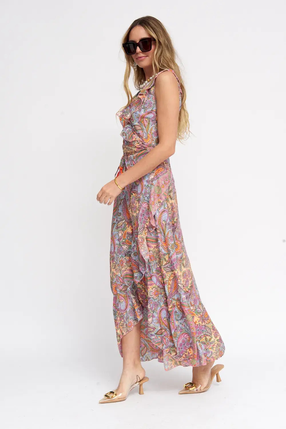 Elegance Printed Cross Dress