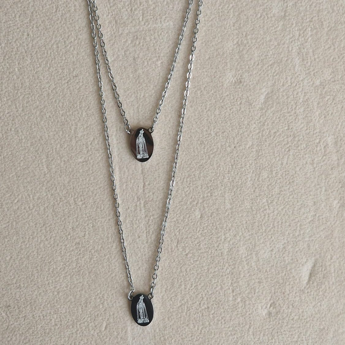 Our Lady of Fatima Stainless Steel Scapular