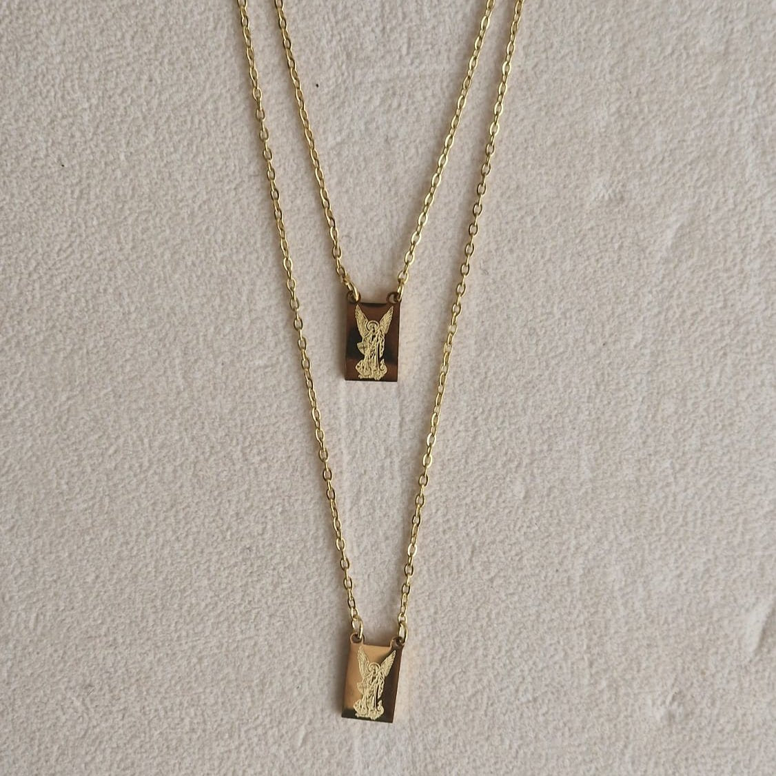 Stainless Steel Guardian Angel Scapular