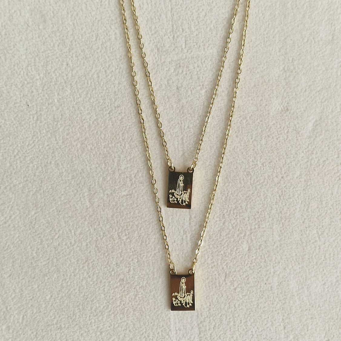 Our Lady of Fatima Stainless Steel Scapular