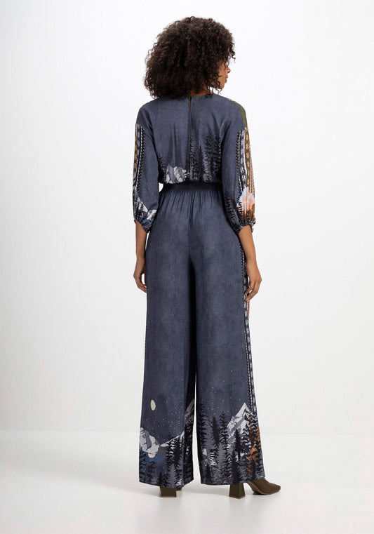 MACACÃO ESTAMPADO COM MANGA 3/4