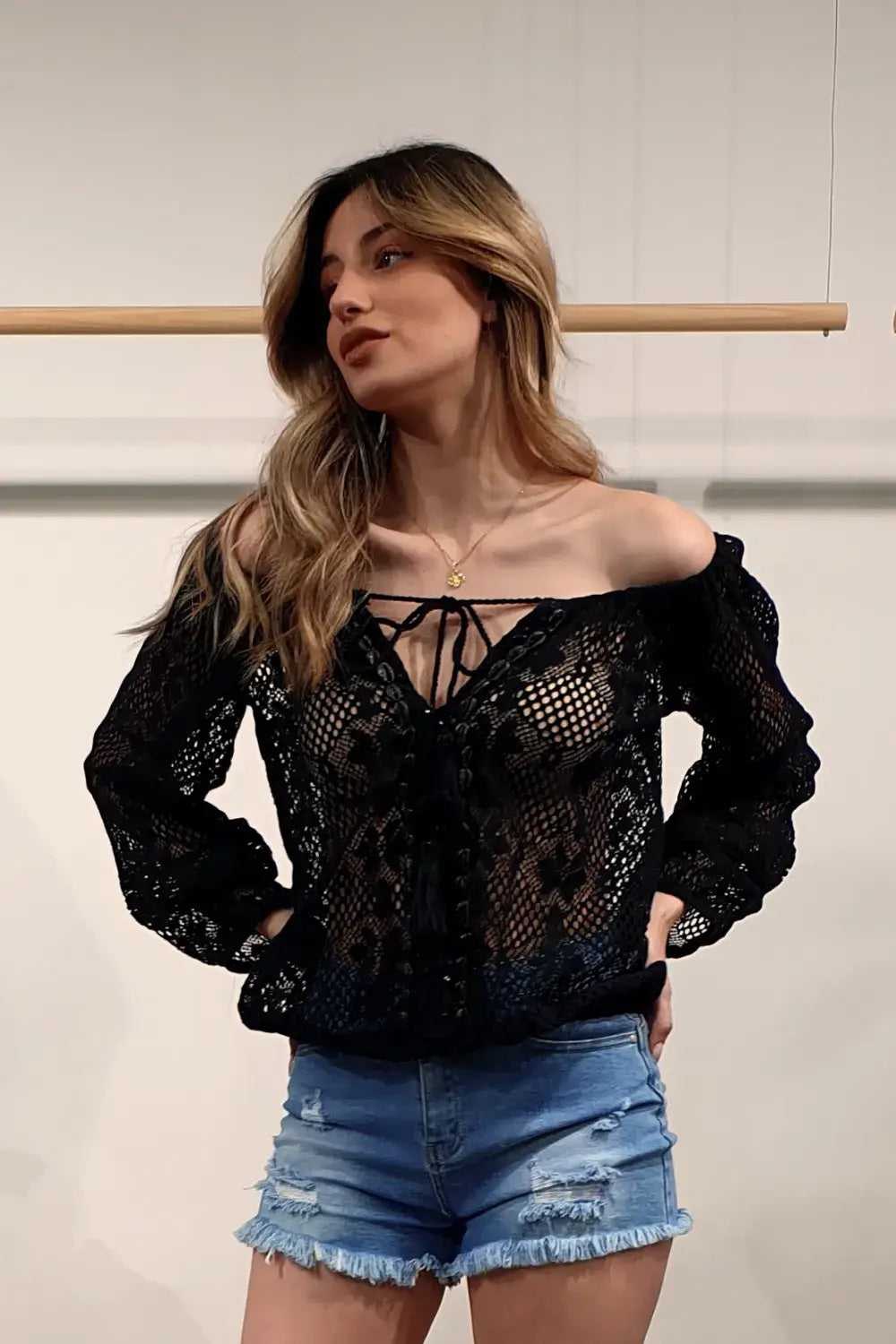 Hand Embroidered Charm Top