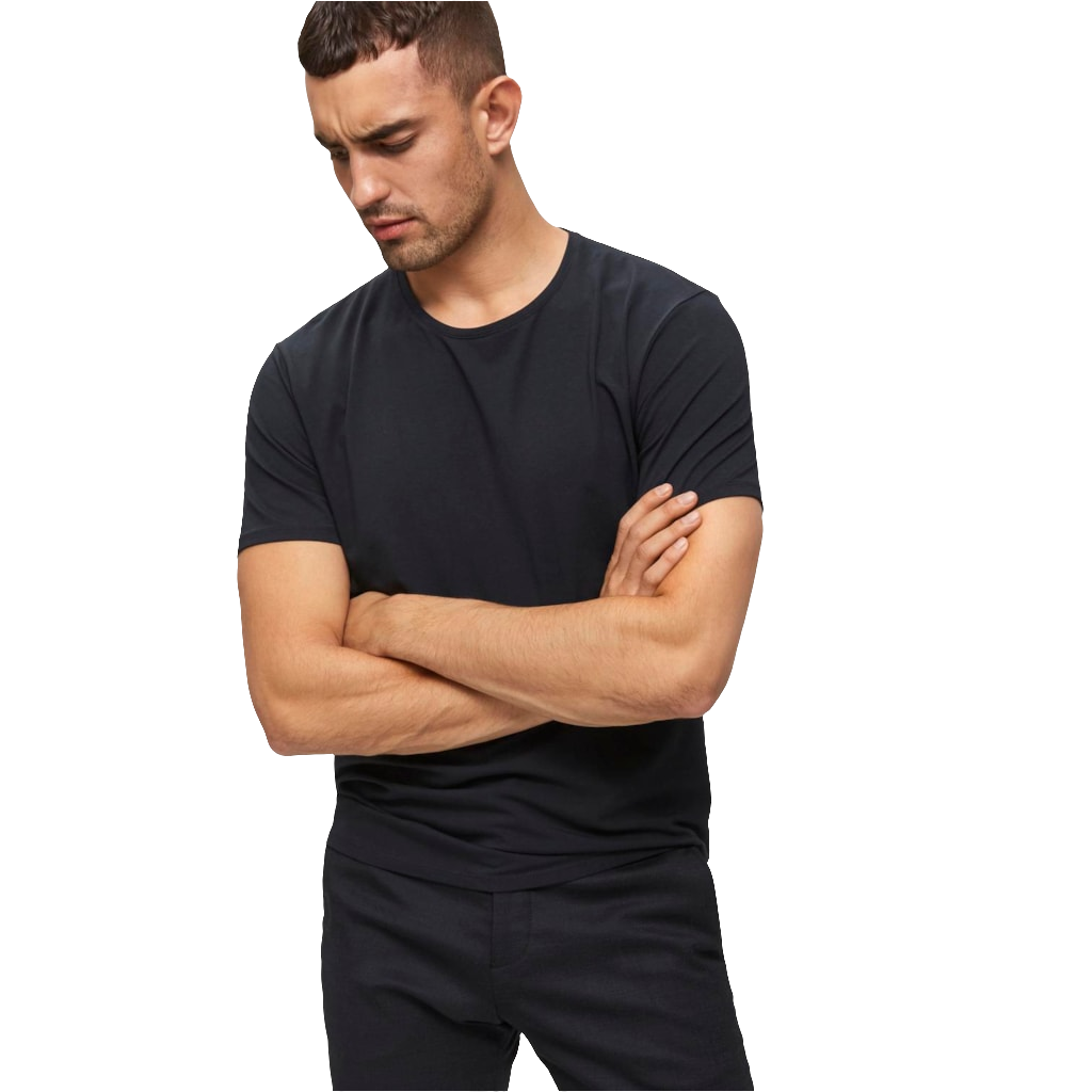T-SHIRT COM GOLA REDONDA PIMA
