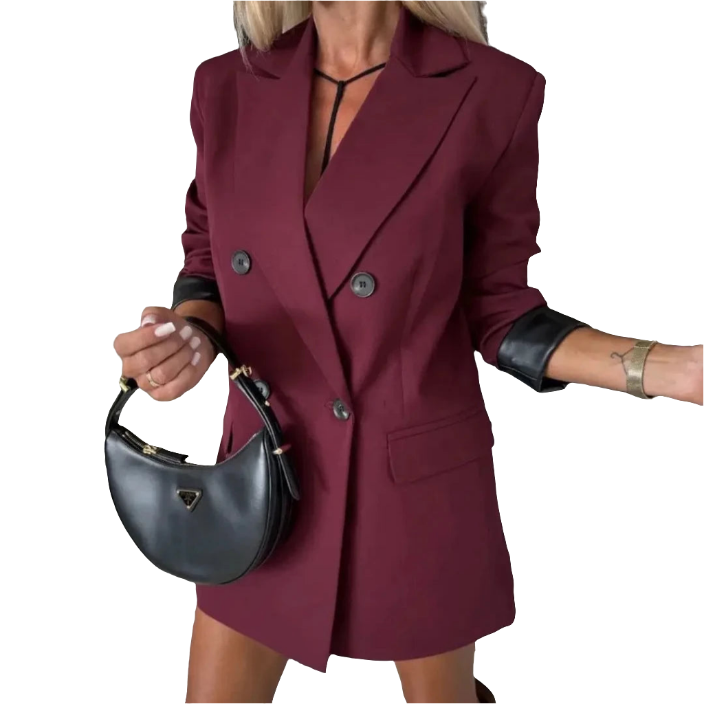 Blazer Bordeaux forrado