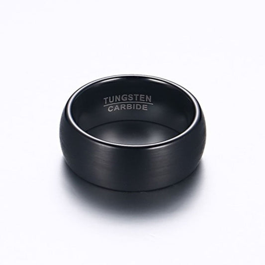 Anel em Aço de Tungsténio Escovado