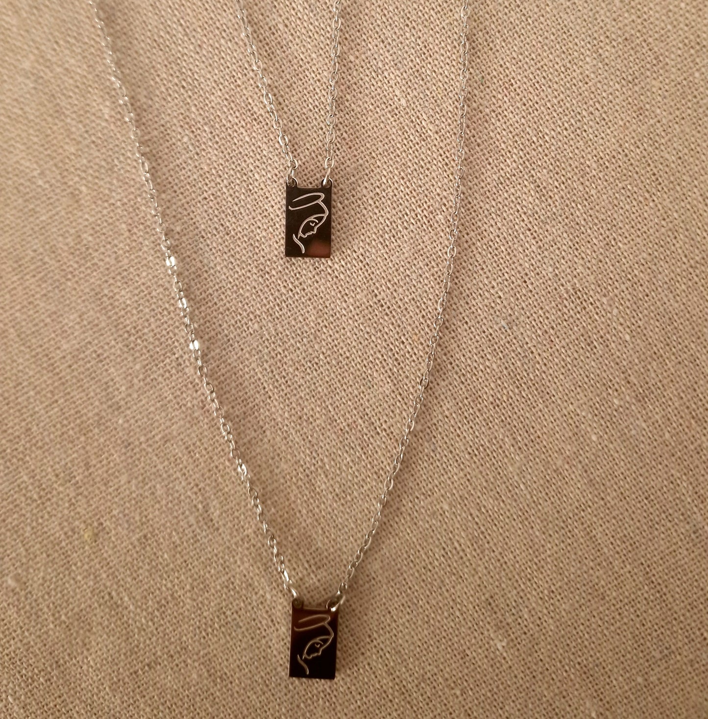 Our Lady of Fatima Stainless Steel Scapular