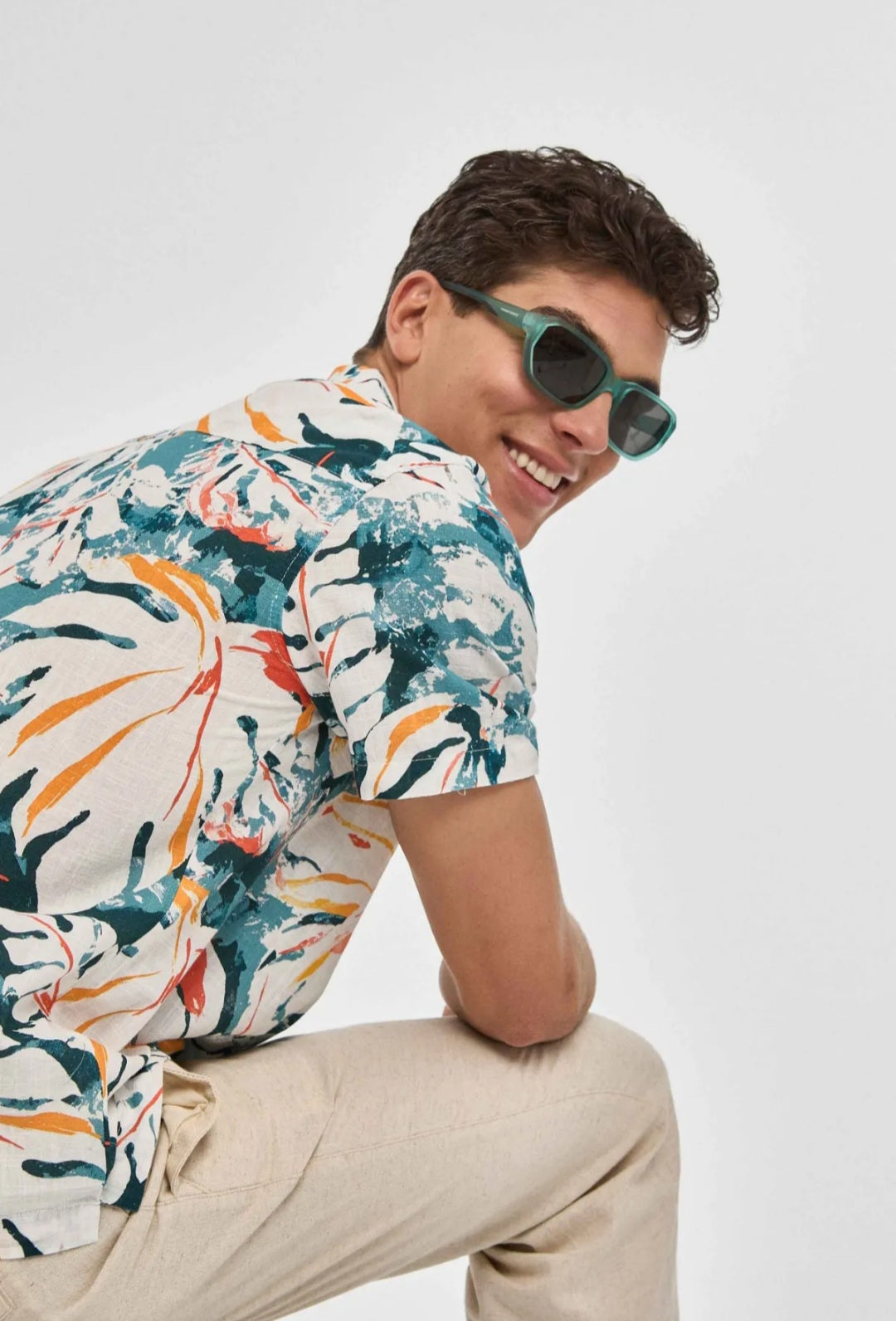 Camisa Estampado Azul