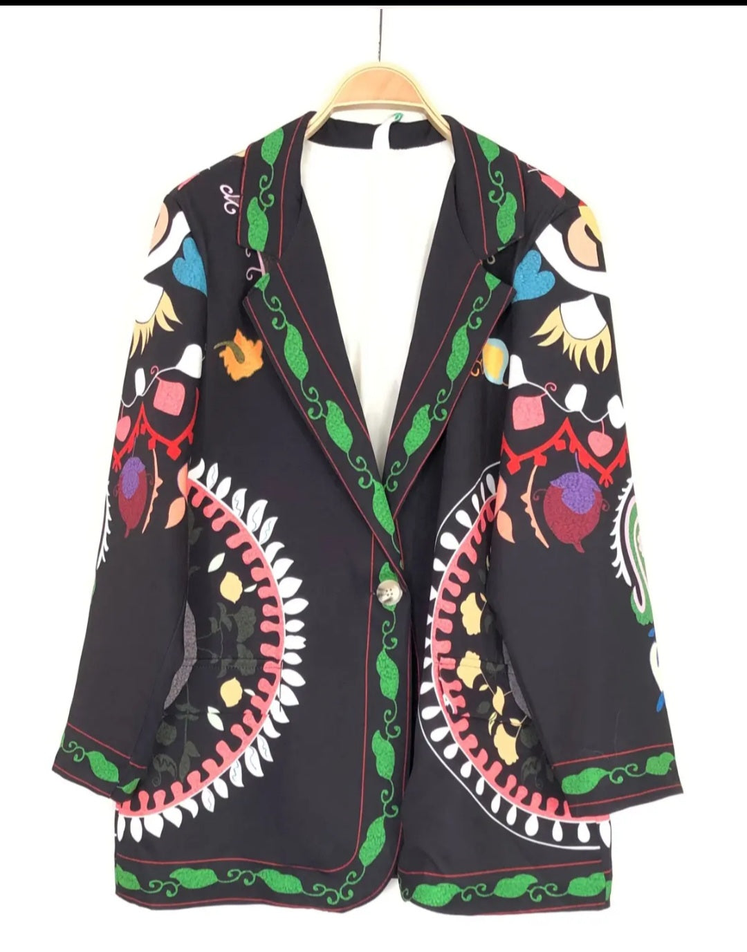 Blazer Estampados Pretos