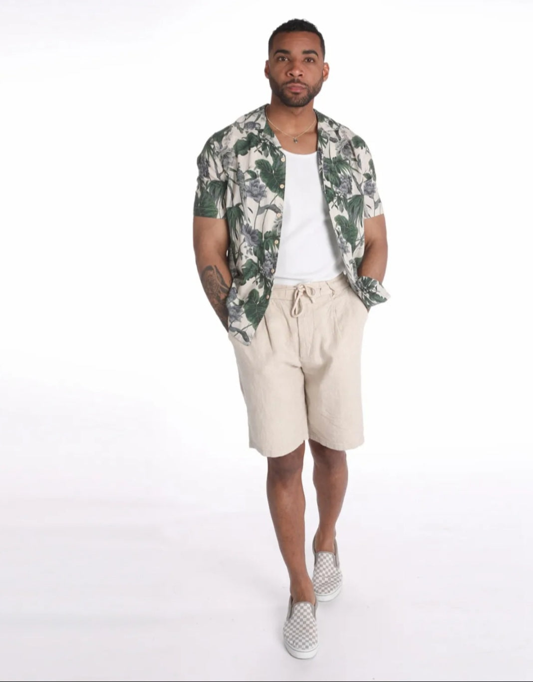 Camisa Estampado Tropical