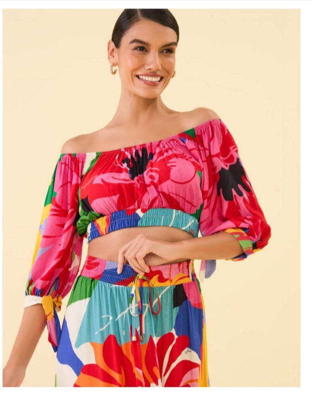 Blusa Estampado Aquarela