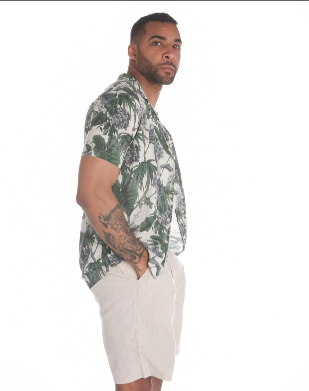 Camisa Estampado Tropical