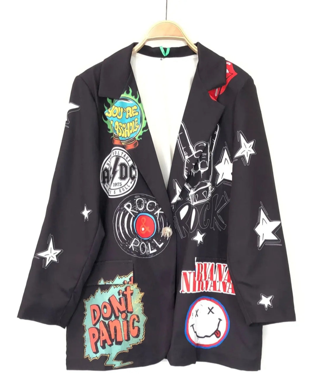 Blazer Estampados Pretos