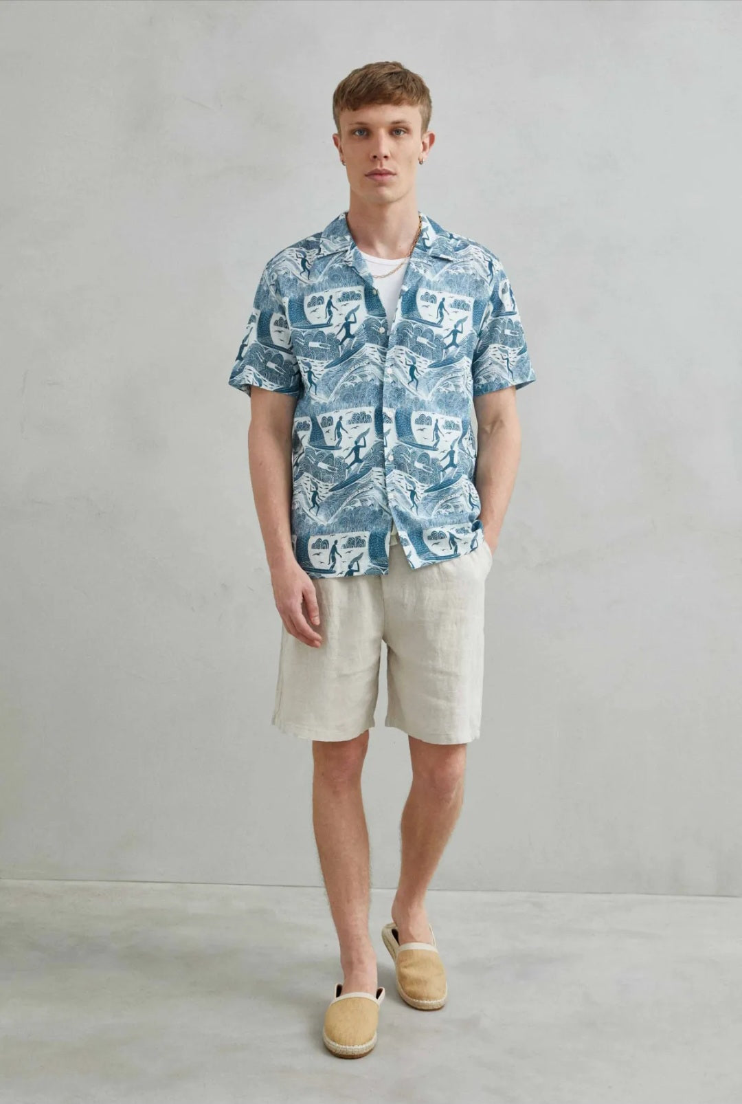 Camisa Estampado Praia - NOVA COLEÇÃO