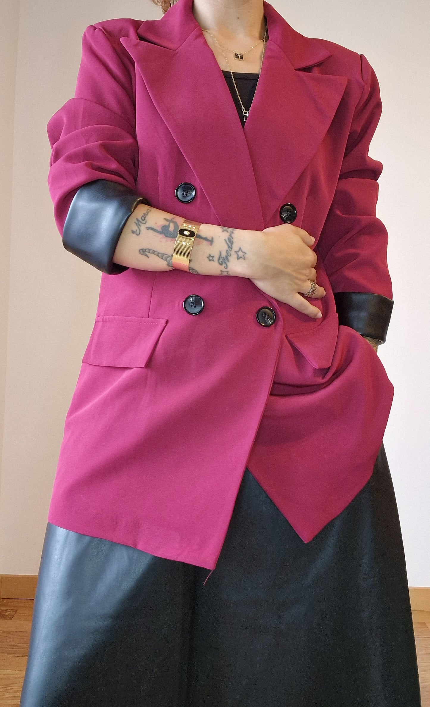 Blazer Bordeaux forrado