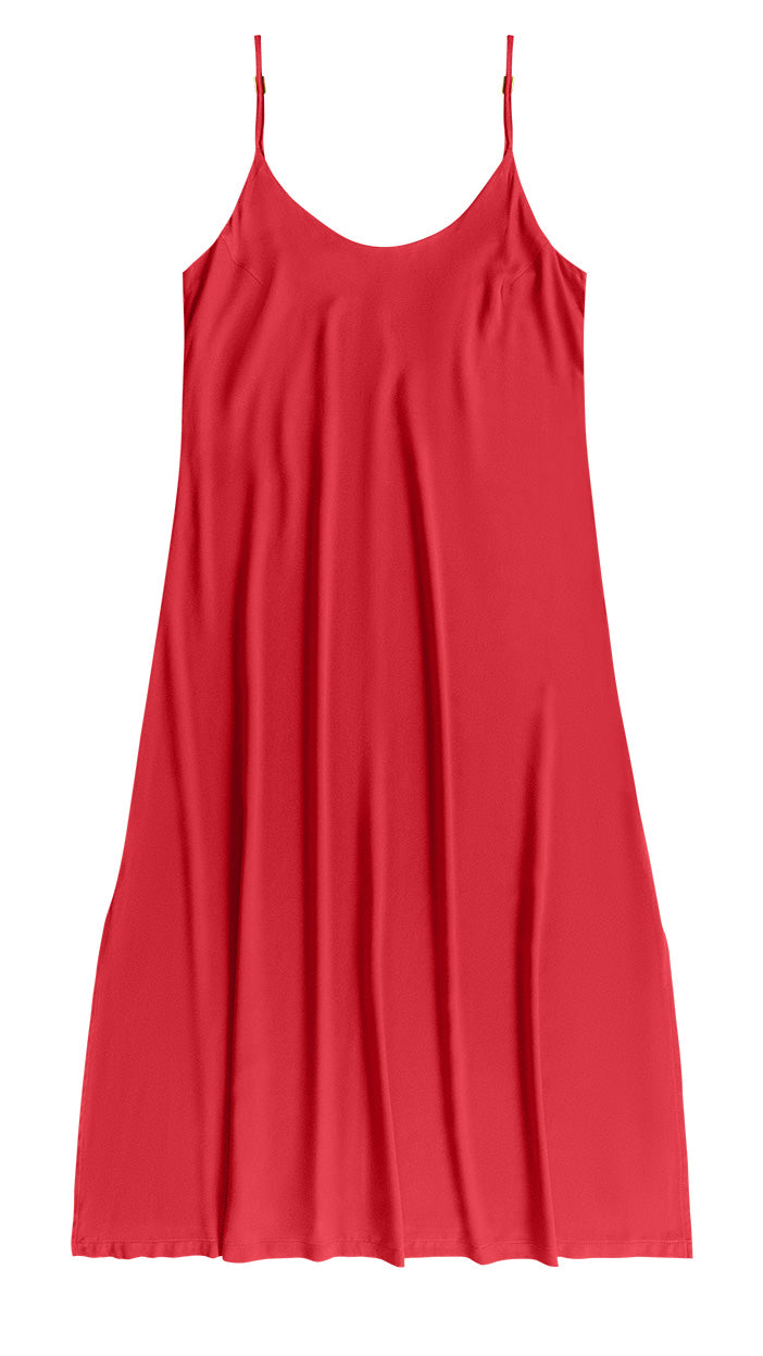 Vestido Midi vermelho