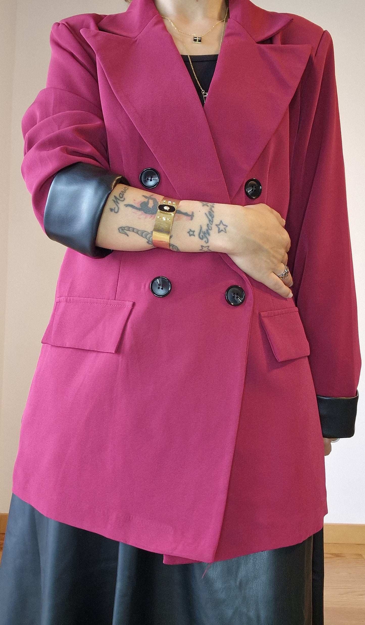 Blazer Bordeaux forrado