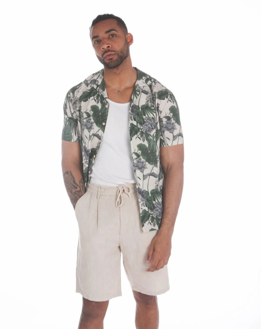 Camisa Estampado Tropical