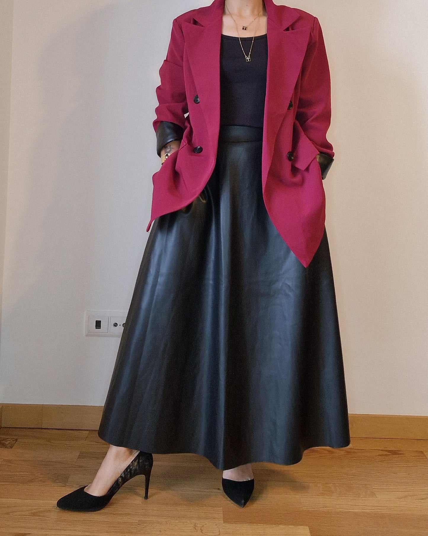 Blazer Bordeaux forrado