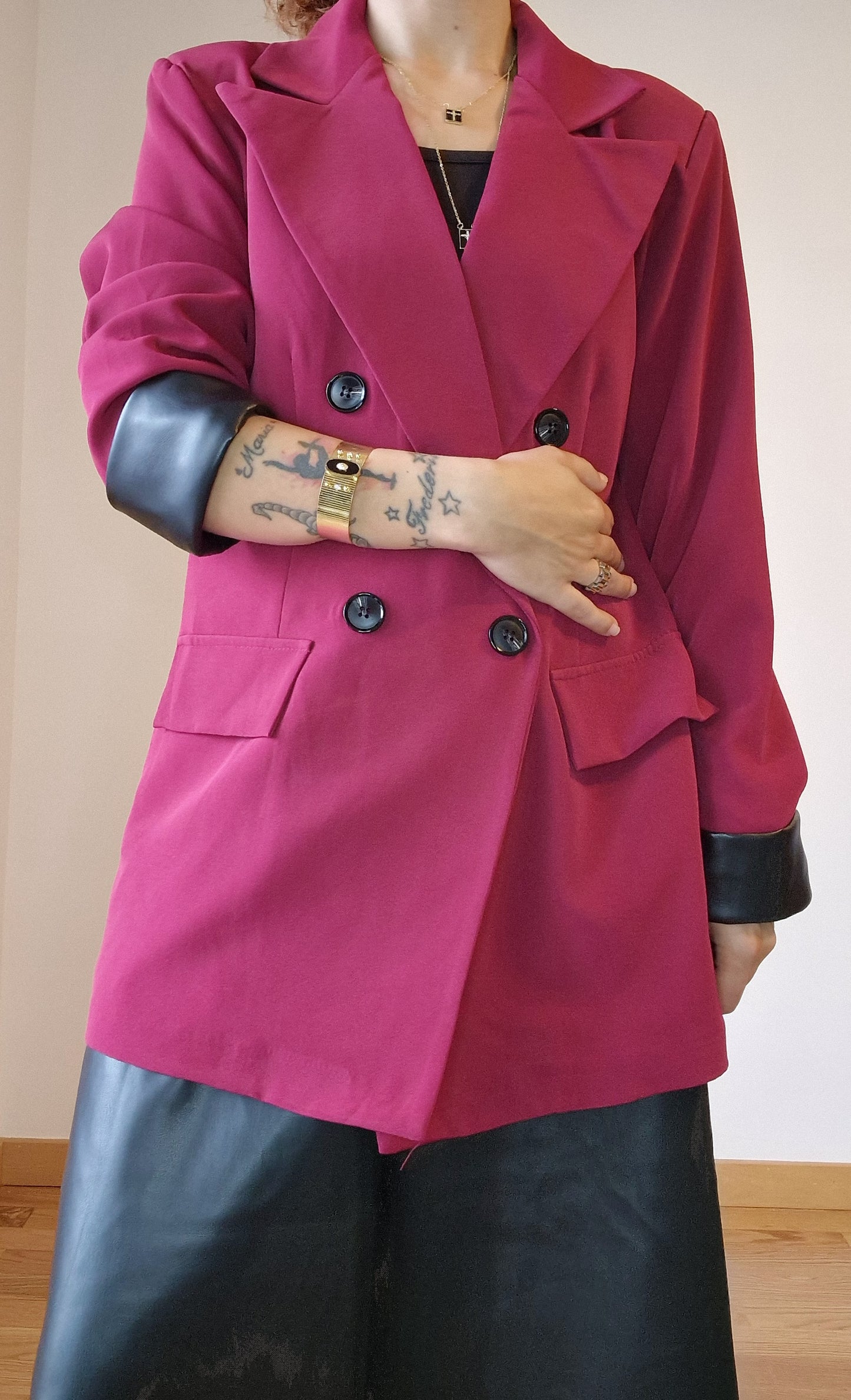 Blazer Bordeaux forrado