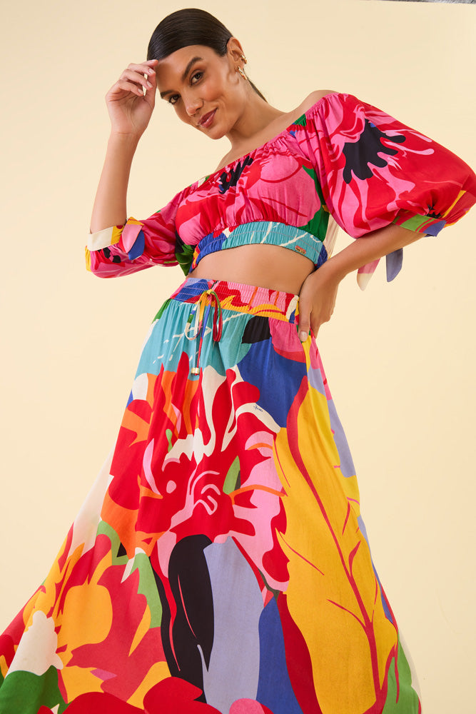 Blusa Estampado Aquarela