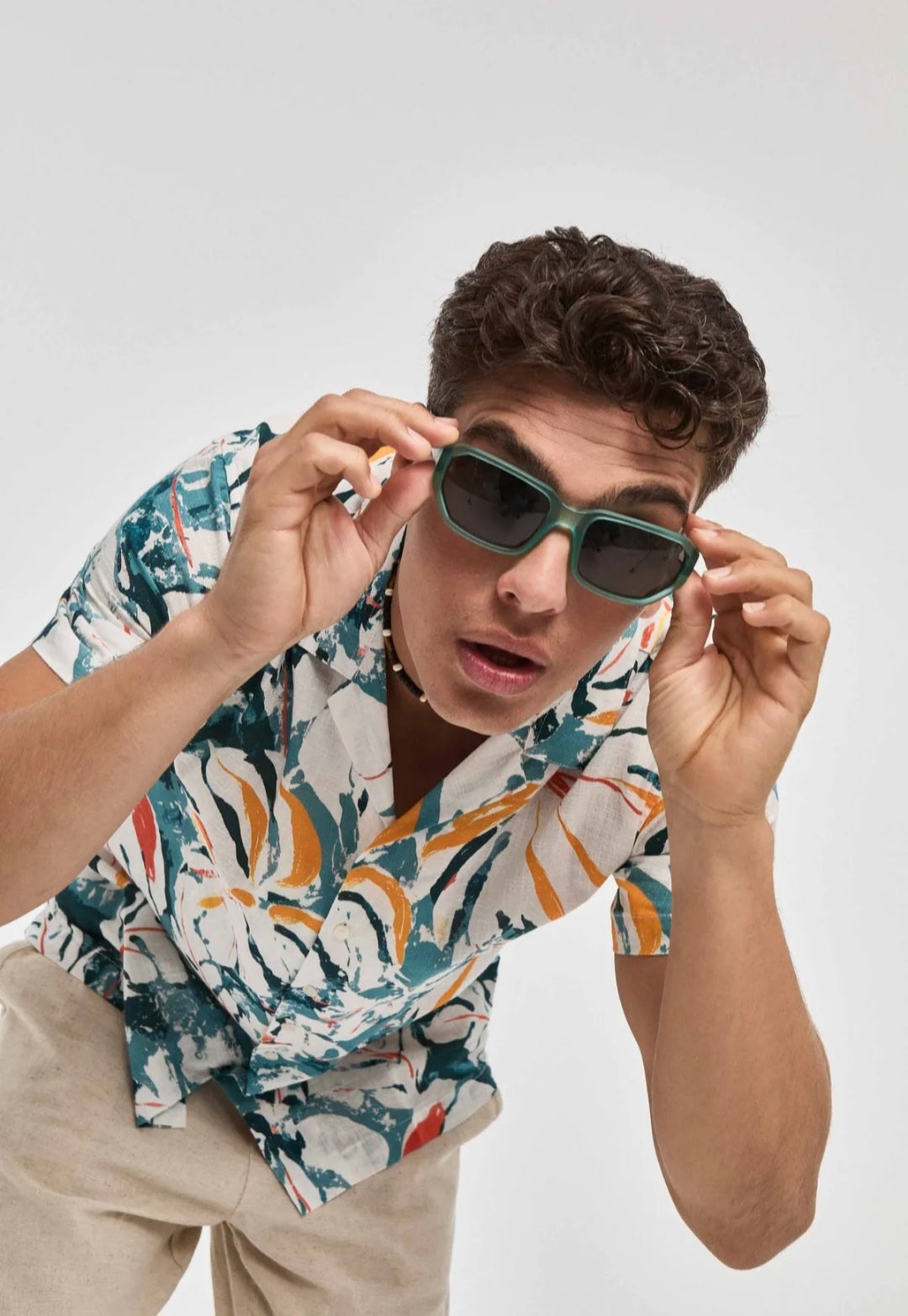 Camisa Estampado Azul