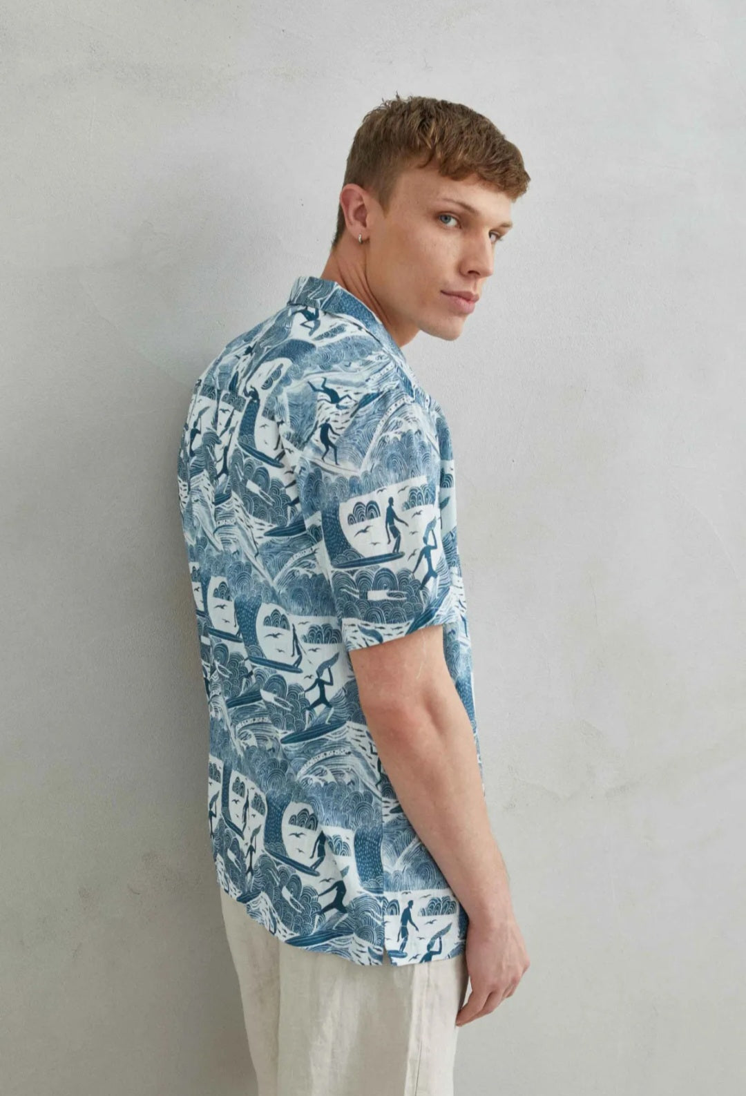 Camisa Estampado Praia - NOVA COLEÇÃO