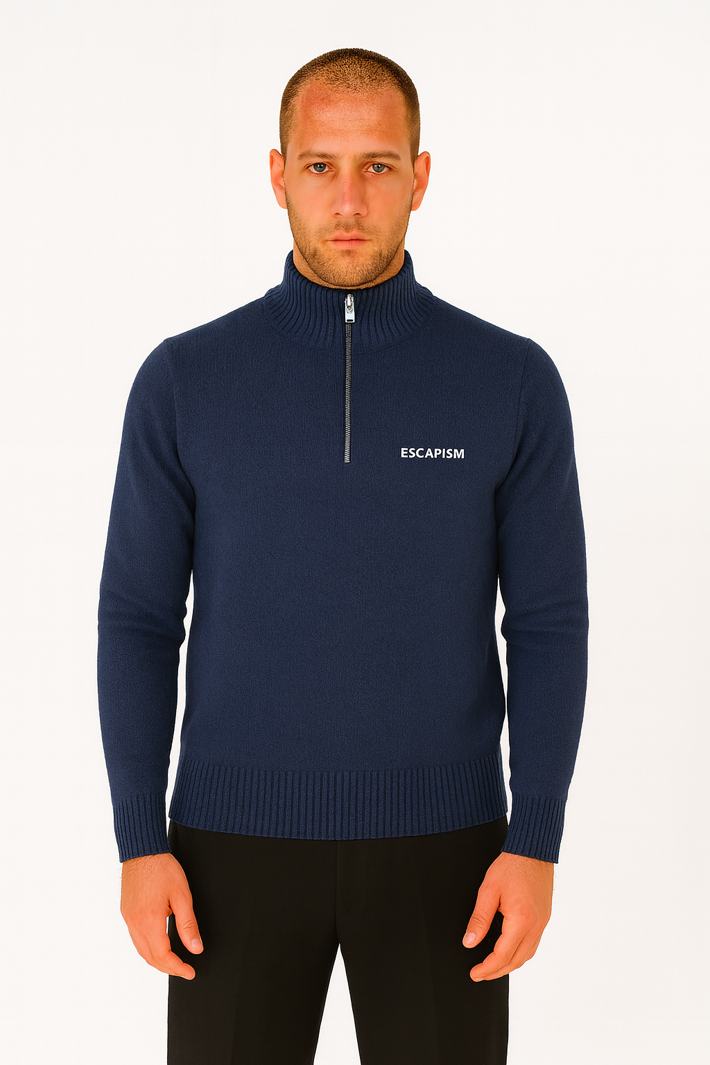 HALF ZIP POLO - ESCAPISM