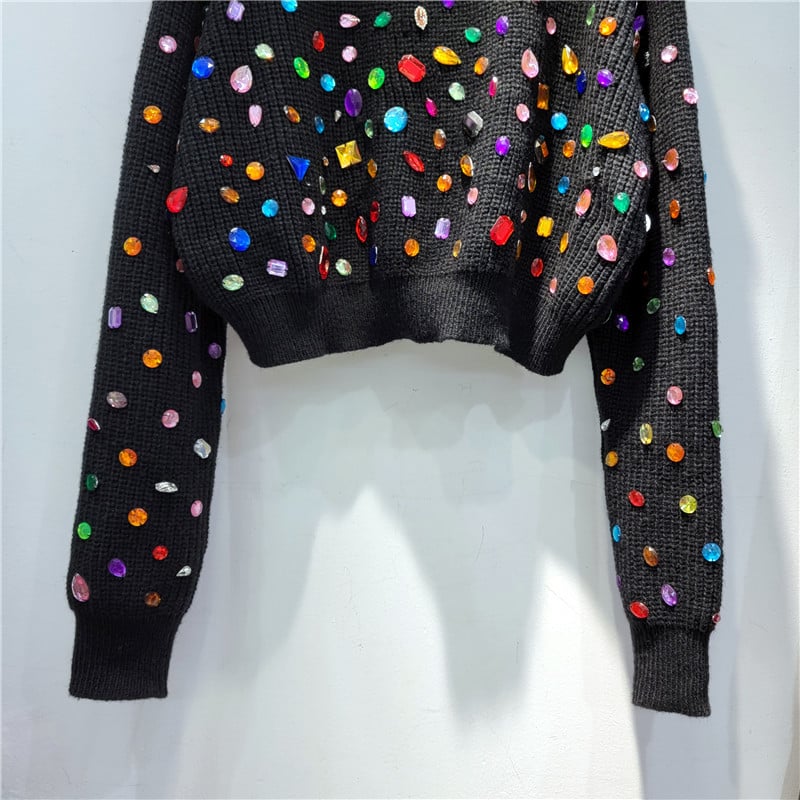 French Diamond Sweater for Women - Autumn & Winter