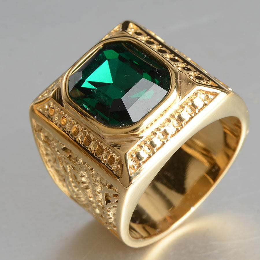 Anel Vintage em Aço inoxidável