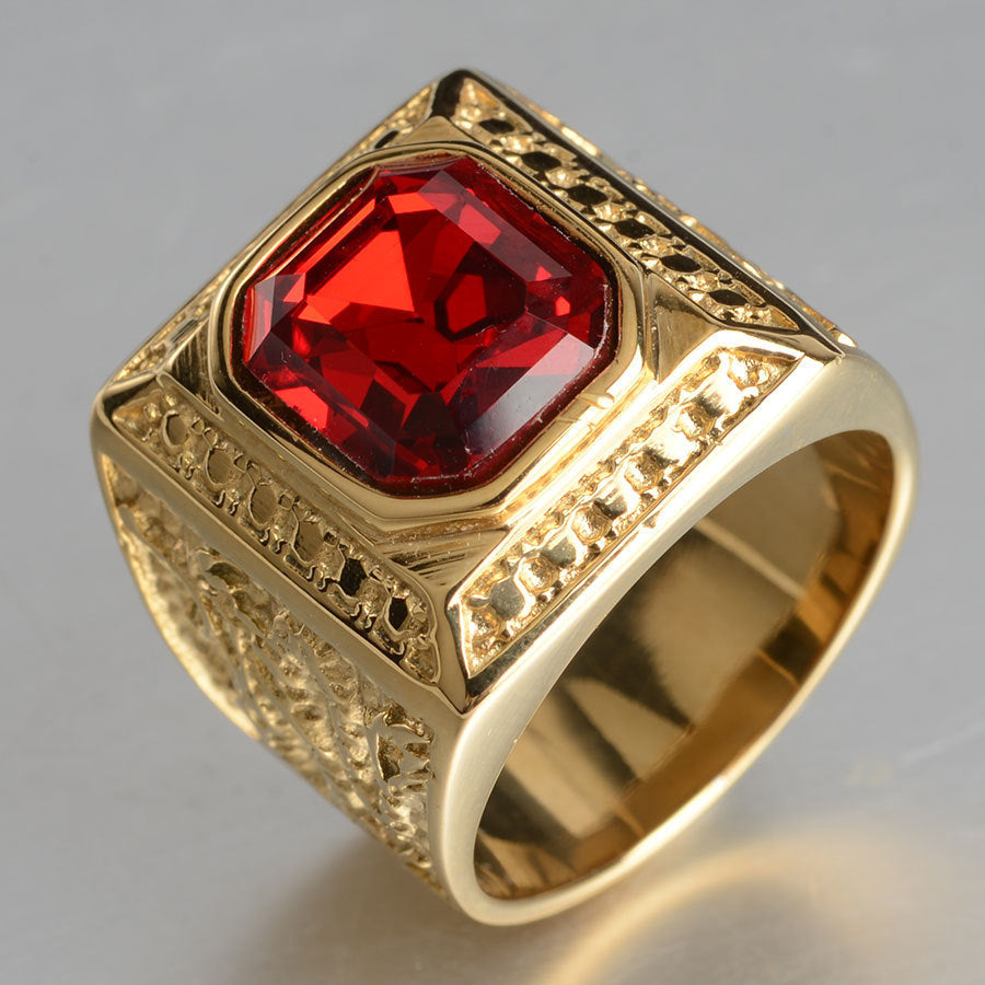 Anel Vintage em Aço inoxidável