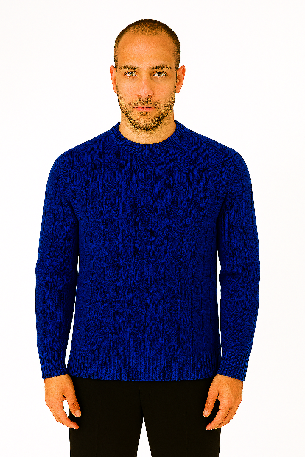 CREWNECK CABLE KNIT - ESCAPISM