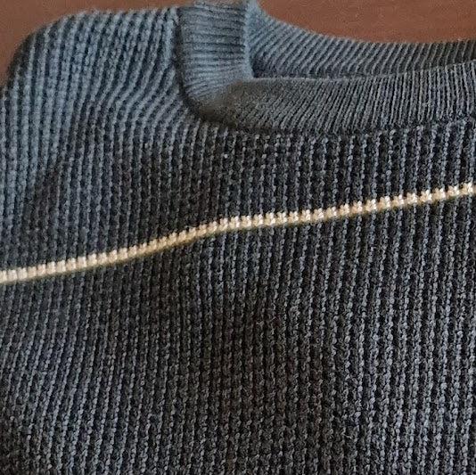 Camisola de Malha riscas Masculina Elegante