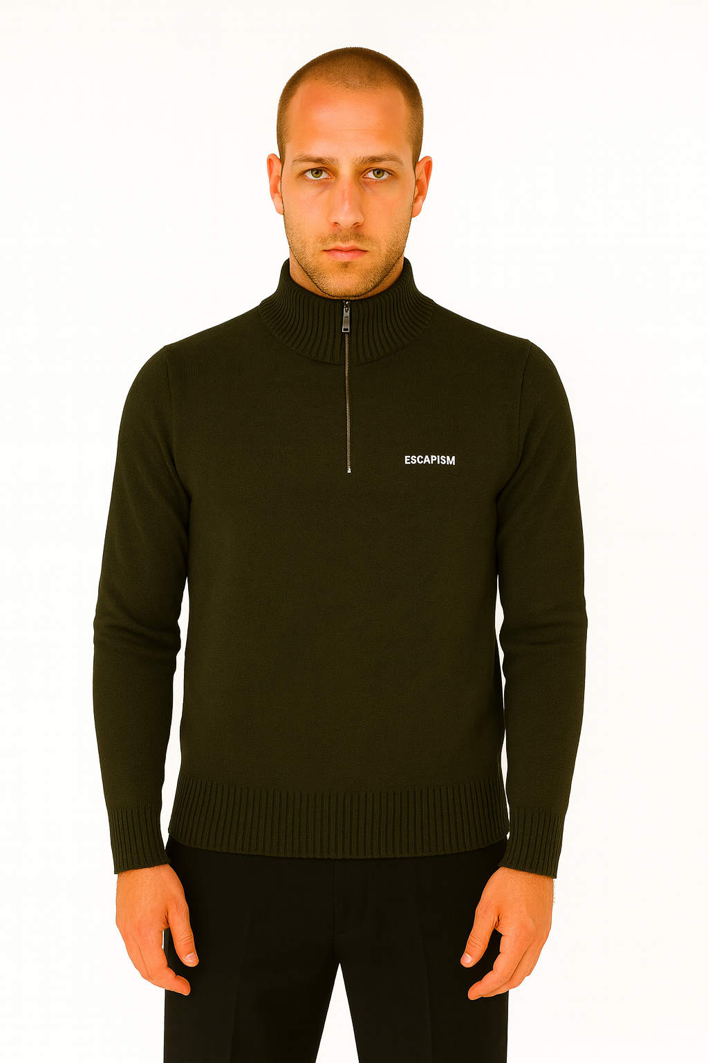 HALF ZIP POLO - ESCAPISM