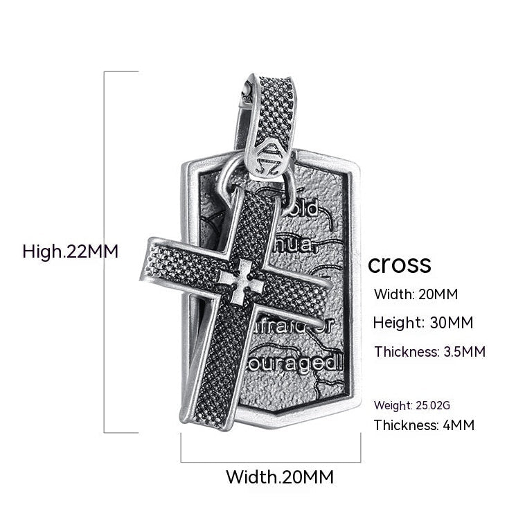 Colar Pendente em Aço Titânio